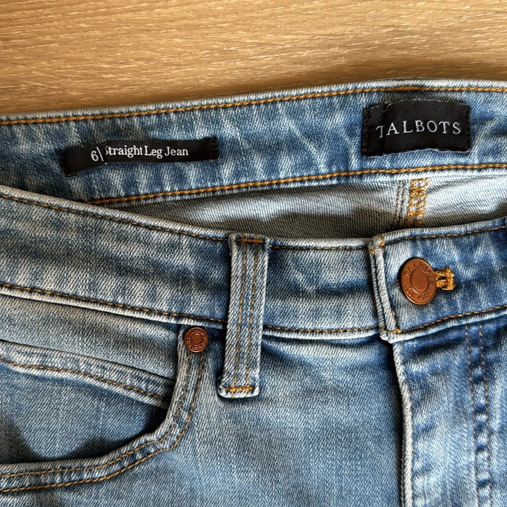 Talbots Full Length Straight Leg Women's Jeans Size 6 - Picture 3 of 5